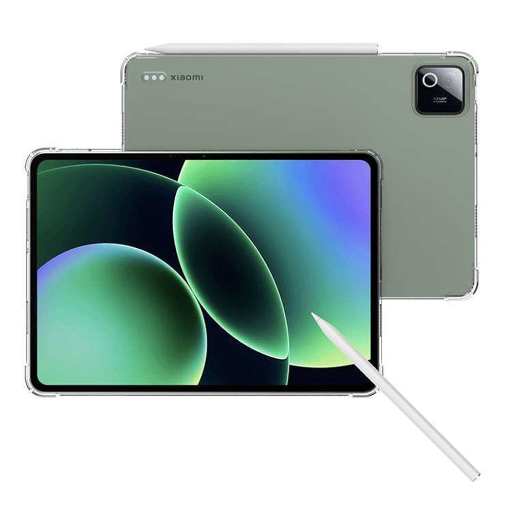 Xiaomi Pad 8 / 8 Pro EIDERWOOD Fleksibelt Plast Deksel m. Forsterkede Hjørner – Gjennomsiktig