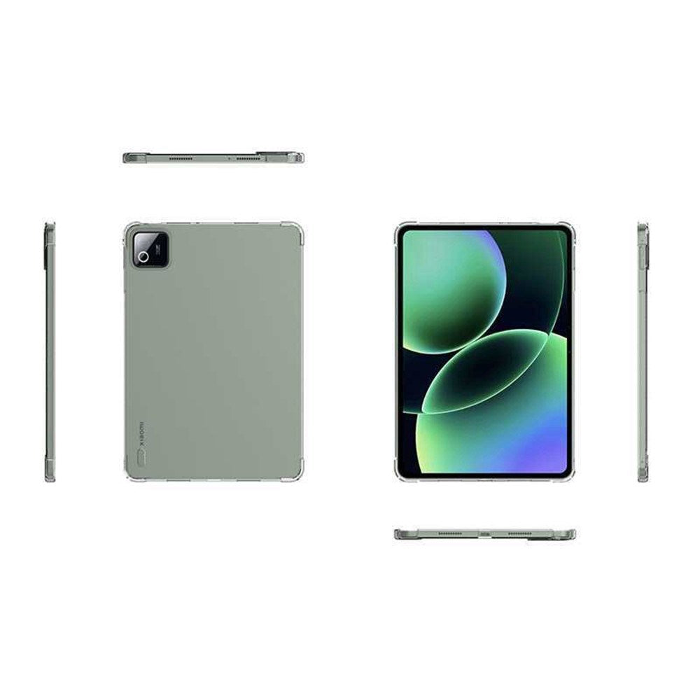 Xiaomi Pad 8 / 8 Pro EIDERWOOD Fleksibelt Plast Deksel m. Forsterkede Hjørner – Gjennomsiktig