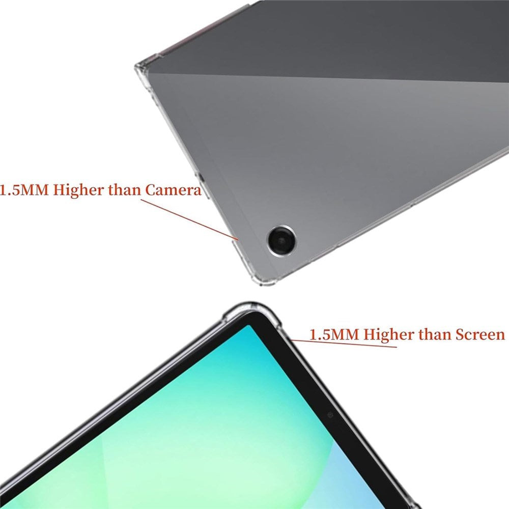 EIDERWOOD Samsung Galaxy Tab A11 Fleksibelt Plast Deksel inkl. Herdet Glassbeskytter - Gjennomsiktig