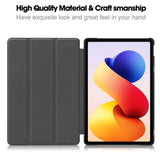 Xiaomi Redmi Pad 2 Pro EIDERWOOD Kunstskinn Flip Deksel - Svart