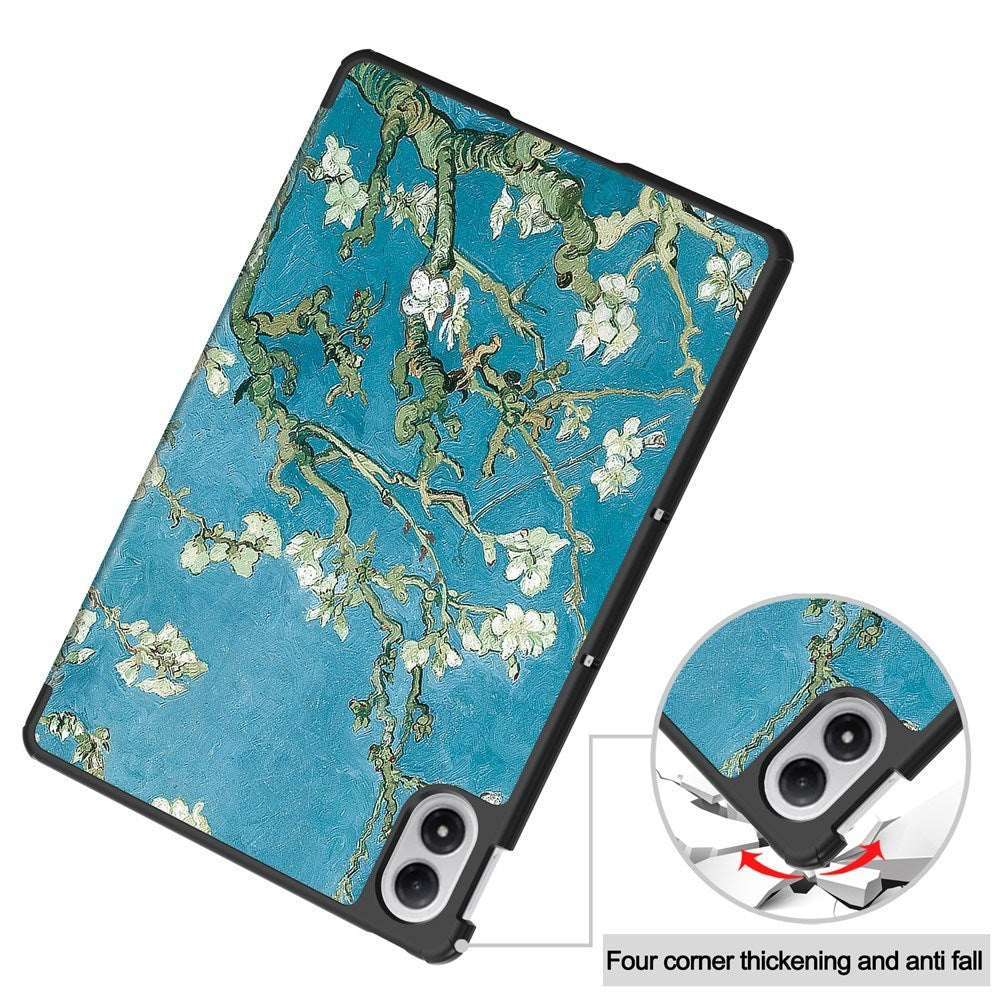 Xiaomi Redmi Pad 2 Pro EIDERWOOD Kunstskinn Flipp Deksel med Motiv - Blomster