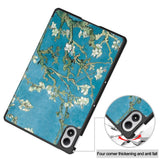 Xiaomi Redmi Pad 2 Pro EIDERWOOD Kunstskinn Flipp Deksel med Motiv - Blomster