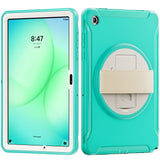 Samsung Galaxy Tab A11+ (Plus) EIDERWOOD Støtsikkert Deksel med 360 Graders Roterbar Støtte - Turkis