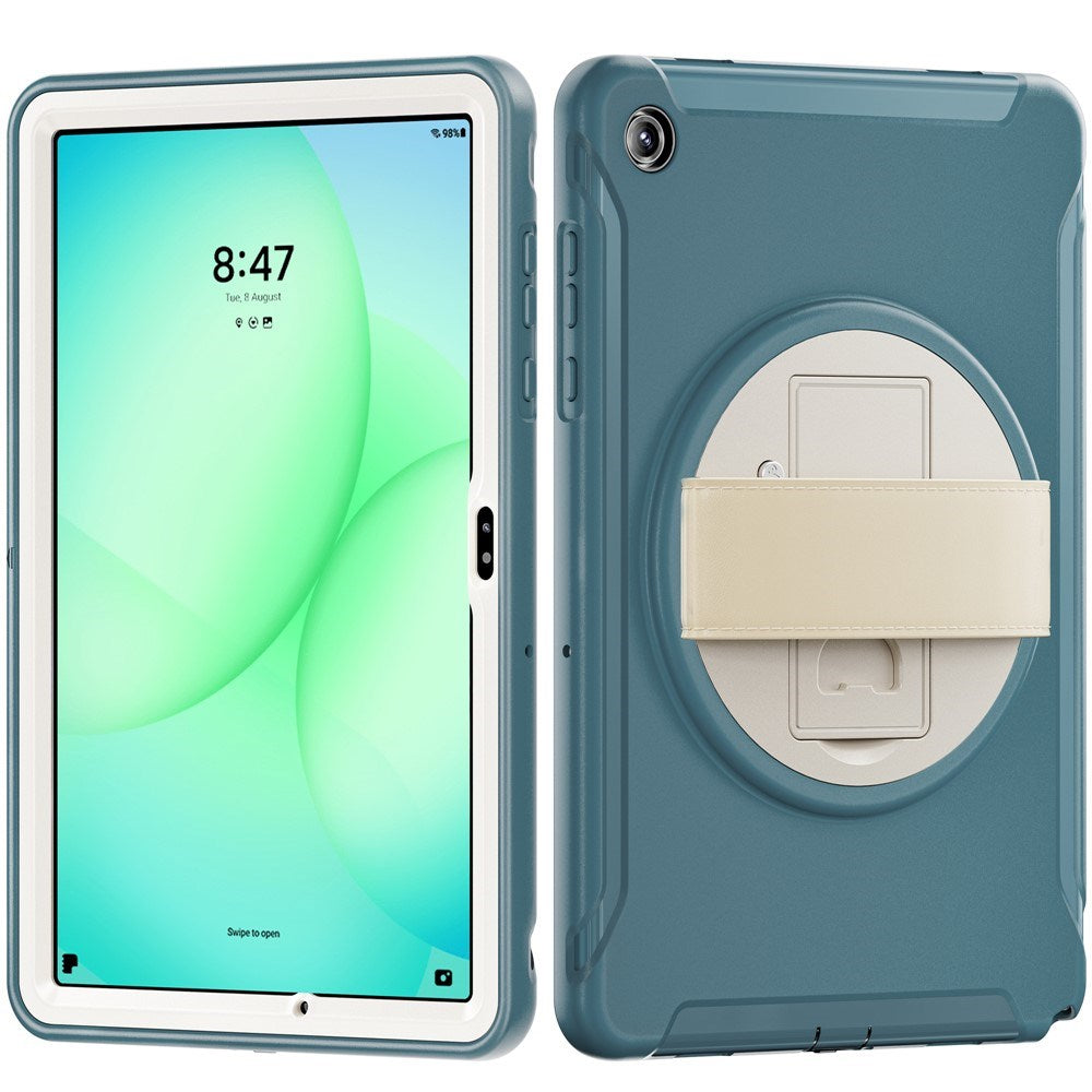 Samsung Galaxy Tab A11+ (Plus) EIDERWOOD Støtsikkert Deksel med 360 Graders Roterbar Støtte - Grønn