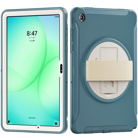 Samsung Galaxy Tab A11+ (Plus) EIDERWOOD Støtsikkert Deksel med 360 Graders Roterbar Støtte - Grønn