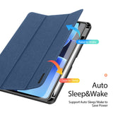 Xiaomi Pad 8 / 8 Pro / 7 / 7 Pro DUX DUCIS Tri-Fold Kunstskinn Flip Deksel - Blå
