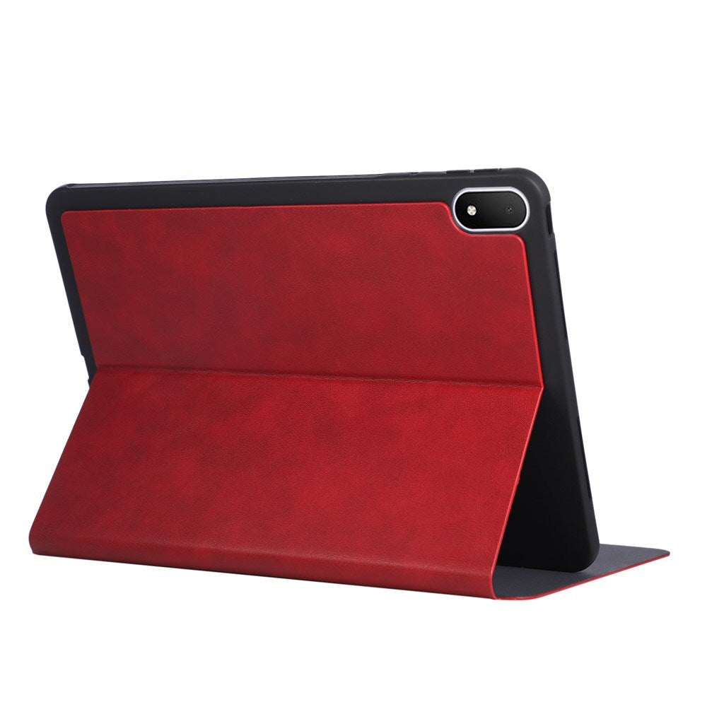 OPPO Pad 5 EIDERWOOD Kunstskinn Flip Deksel m. Ståfunksjon - Rød