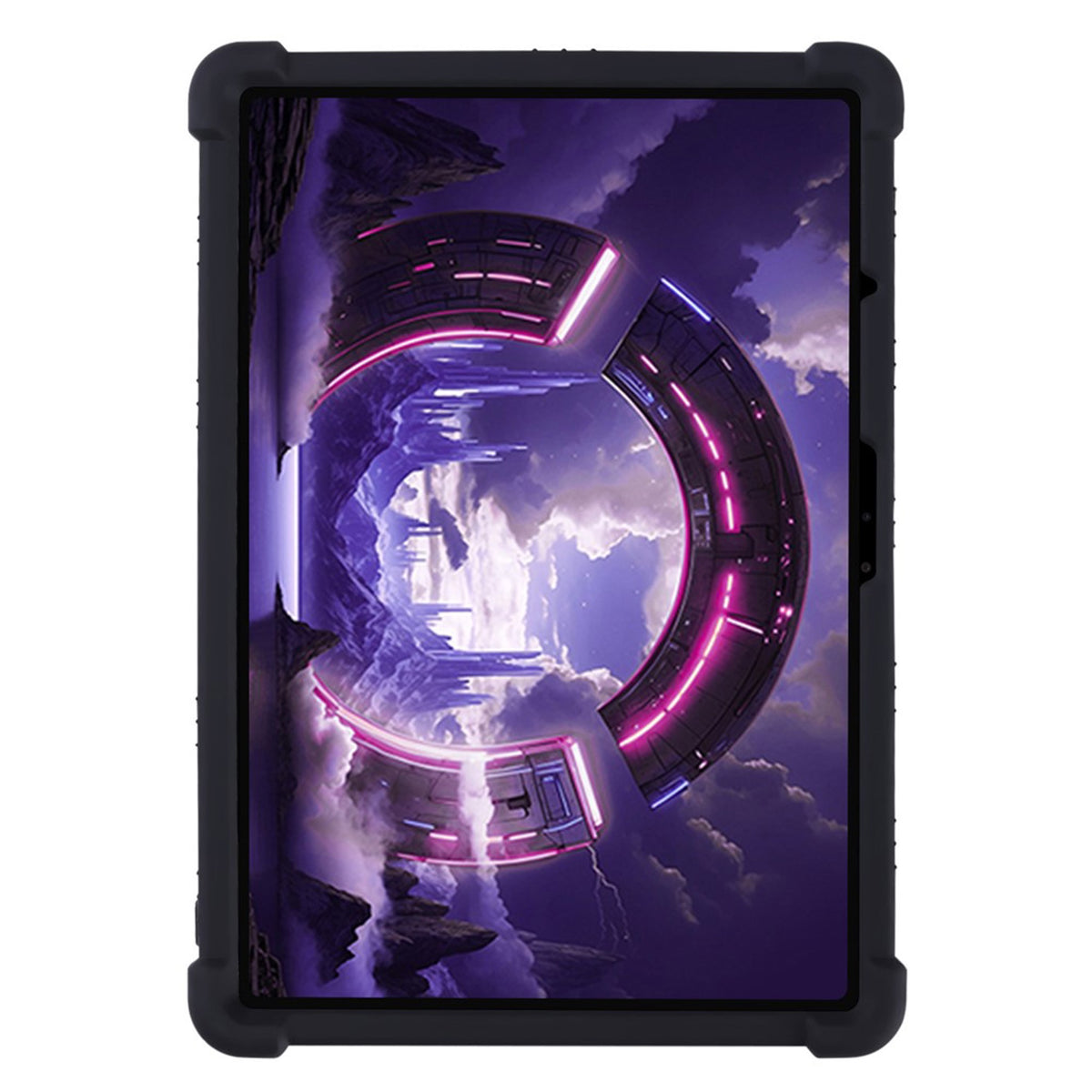 Lenovo Yoga Tab Gen 2 11.1" EIDERWOOD Robust Silikon Deksel m. Justerbar Kickstand & Støtabsorberende Hjørner - Svart