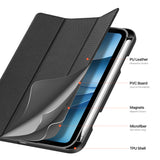 iPad Mini (2026) 8. Gen. DUX DUCIS DOMO Tri-Fold Kunstskinn Flip Deksel - Svart