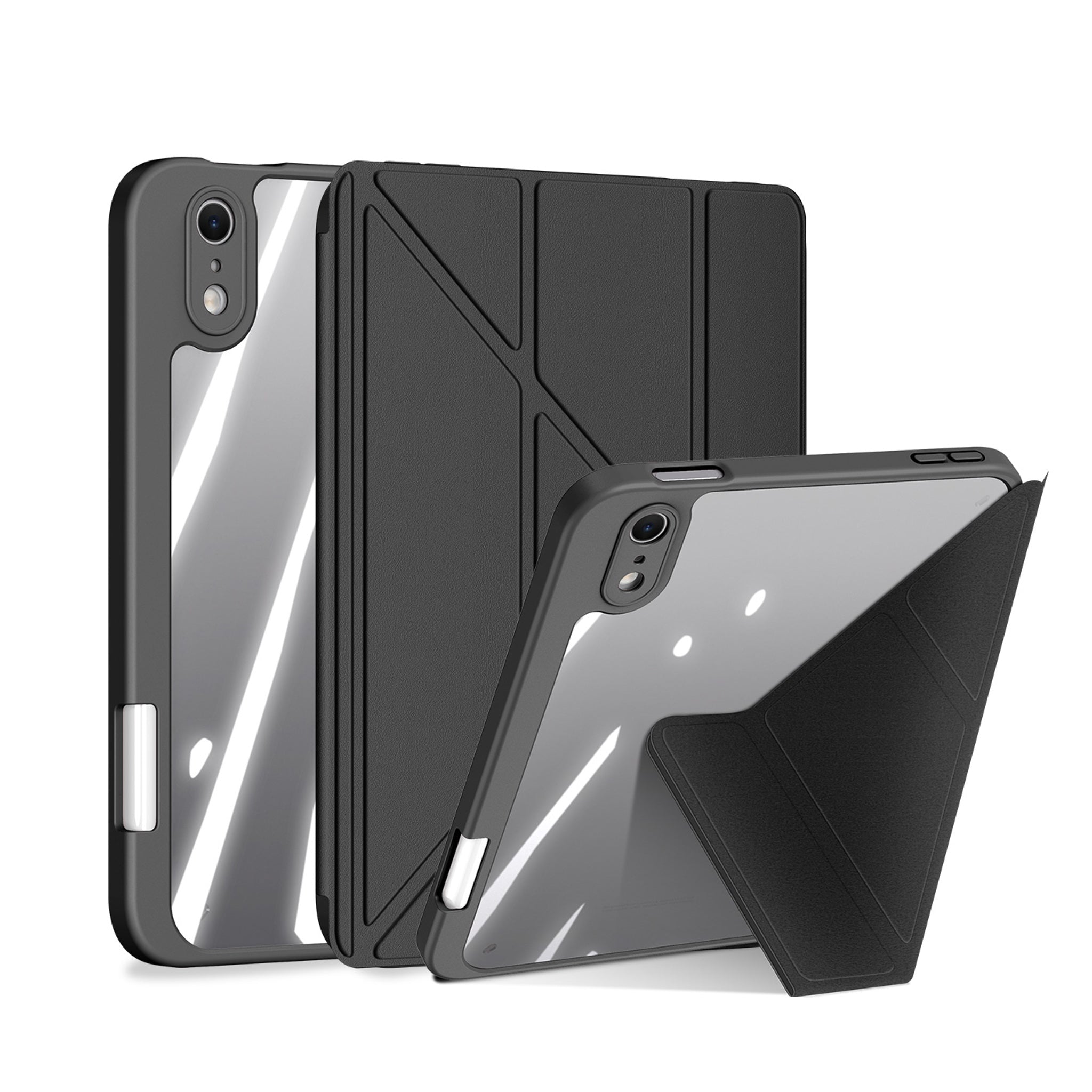 iPad Mini (2026) 8. Gen. DUX DUCIS MAGI Origami Hybrid Flip Deksel m. Ståfunksjon - Svart