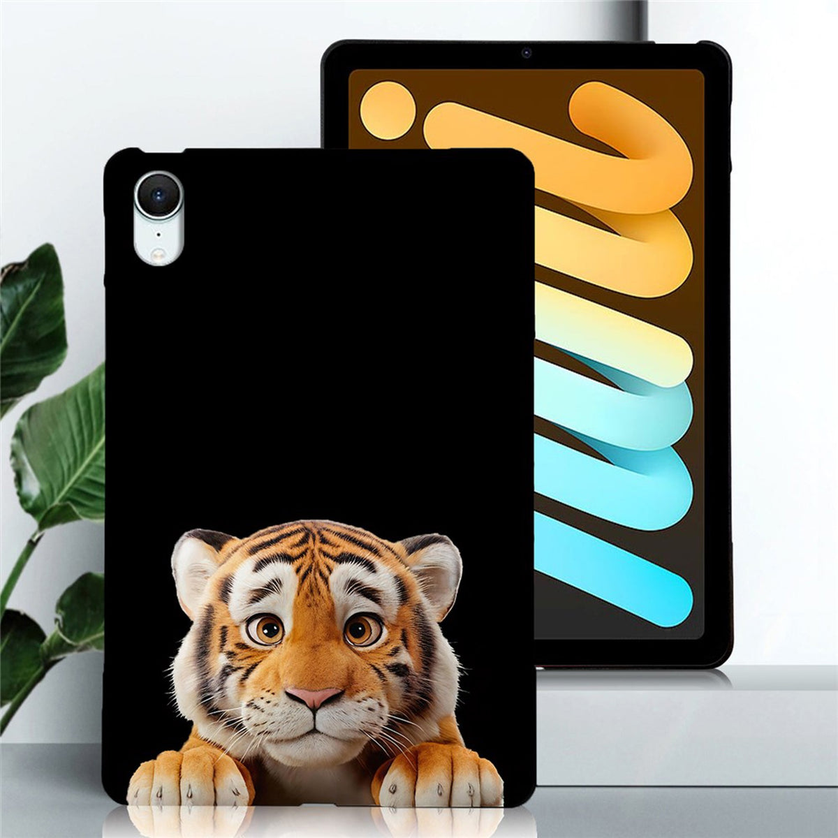 iPad Mini (2026) 8. Gen. EIDERWOOD Fleksibelt Plast Deksel - Tiger