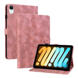 iPad Mini (2026) 8. Gen. EIDERWOOD Blomster Teksturert Kunstskinn Flip Deksel - Rosa