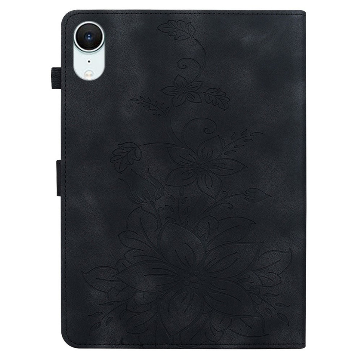 iPad Mini (2026) 8. Gen. EIDERWOOD Blomster Teksturert Kunstskinn Flip Deksel - Svart