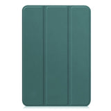 iPad Mini (2026) 8. Gen. EIDERWOOD Kunstskinn Tri-Fold Flip Deksel m. Støttefunksjon - Grønn