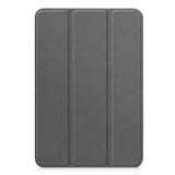 iPad Mini (2026) 8. Gen. EIDERWOOD Kunstskinn Tri-Fold Flip Deksel m. Støttefunksjon - Grå