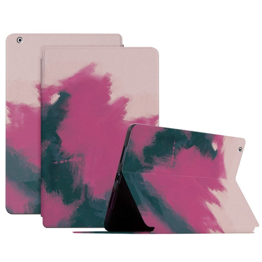 EIDERWOOD iPad 4 / 3 / 2 Kunstskinn Flip Deksel m. Mønster - Pink