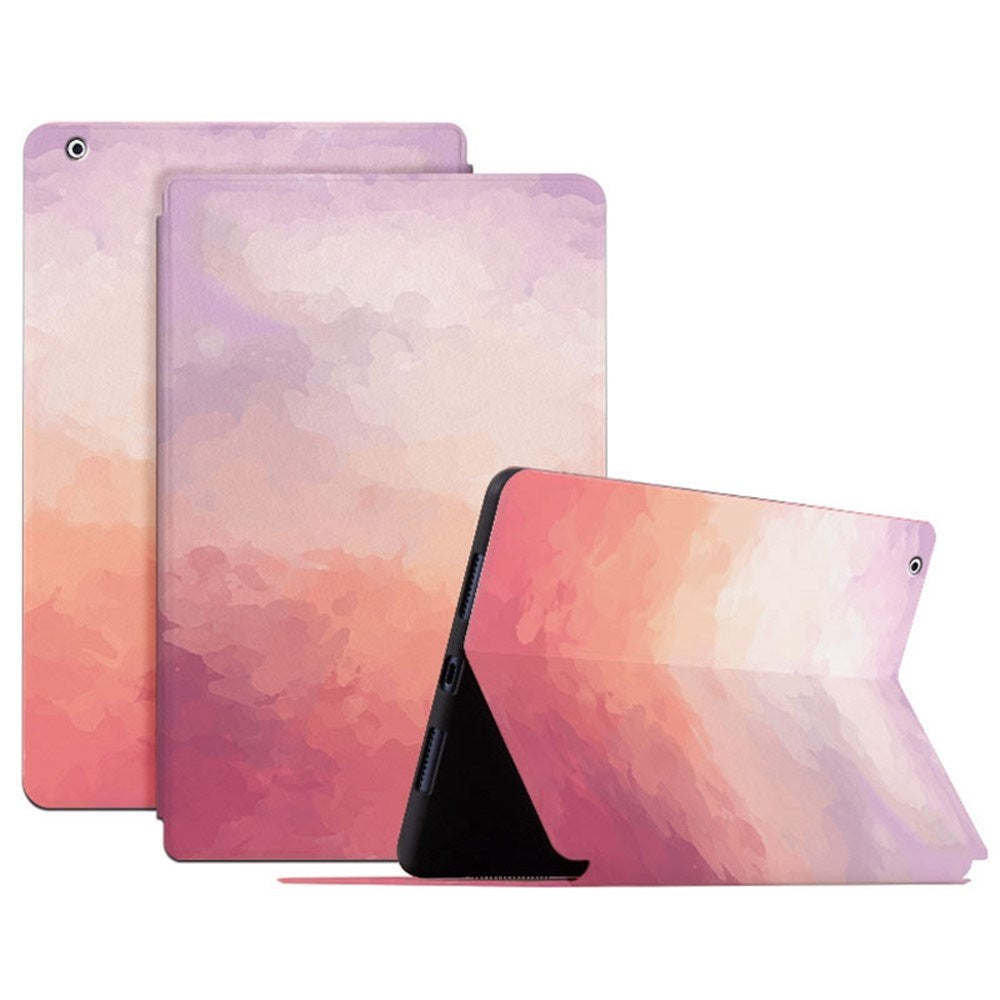 EIDERWOOD iPad 4 / 3 / 2 Kunstskinn Flip Deksel m. Mønster - Rosa