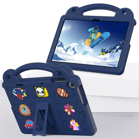 Lenovo Tab M10 (3. Gen) 10.1" (TB-328F/TB-328X) Barnedeksel m. Stativ og Håndholder - Mørkblå