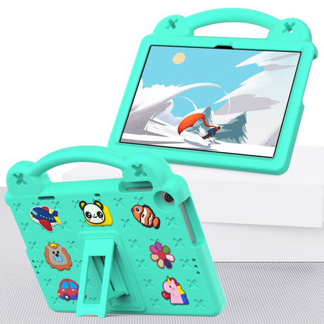 Lenovo Tab M10 (3. Gen) 10.1" (TB-328F/TB-328X) Barnedeksel m. Stativ og Håndholder - Grønn