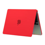 MacBook Air 13" M5/M4/M3/M2 (2026-2022) Matt Plast Deksel – Rød