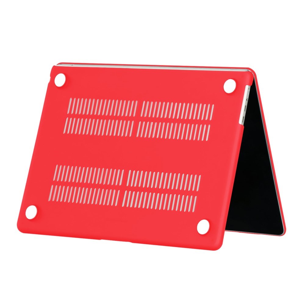 MacBook Air 13" M5/M4/M3/M2 (2026-2022) Matt Plast Deksel – Rød