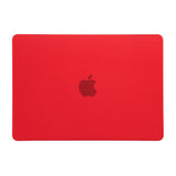 MacBook Air 13" M5/M4/M3/M2 (2026-2022) Matt Plast Deksel – Rød