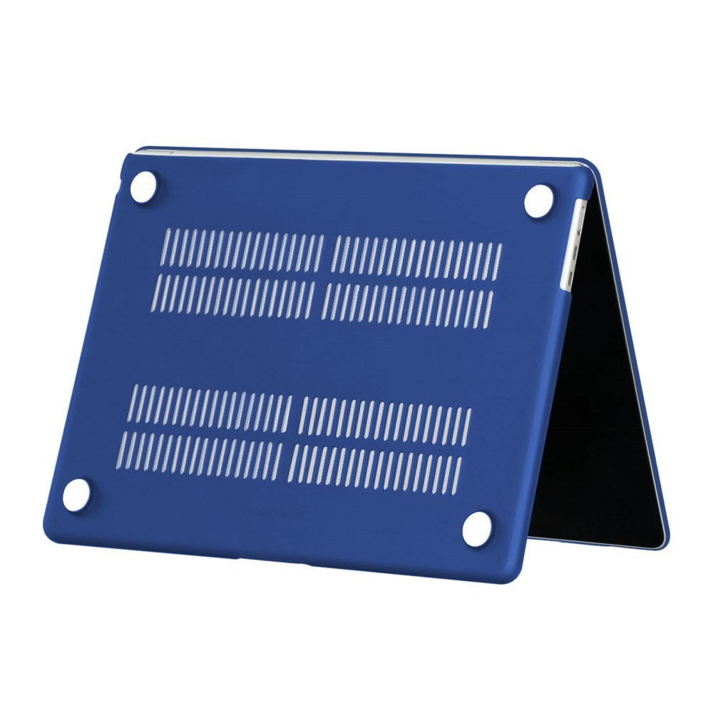 MacBook Air 13" M5/M4/M3/M2 (2026-2022) Matt Plast Deksel – Mørk Blå
