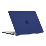 MacBook Air 13" M5/M4/M3/M2 (2026-2022) Matt Plast Deksel – Mørk Blå