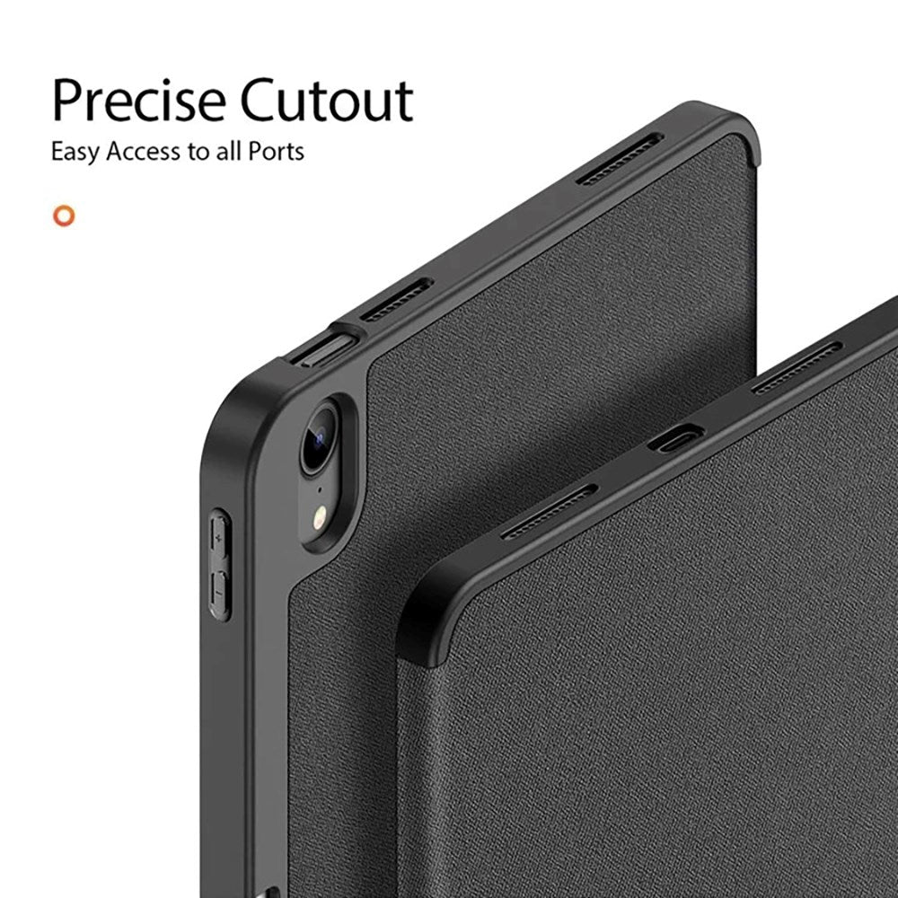 iPad 11" (2025) / iPad 10.9" (2024/2022) Deksel - DUX DUCIS Domo Series Tri-fold Skinndeksel - Svart