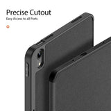 iPad 11" (2025) / iPad 10.9" (2024/2022) Deksel - DUX DUCIS Domo Series Tri-fold Skinndeksel - Svart