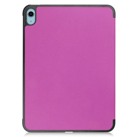 Apple iPad 11" (2025) / iPad 10.9" (2024/2022) Kunstskinn Flip Deksel m Stativ - Lilla