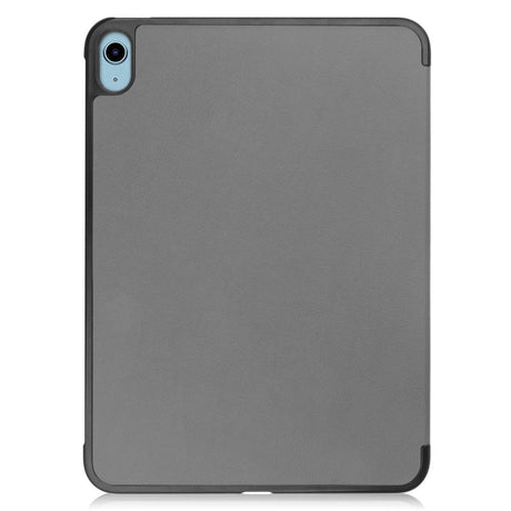 Apple iPad 11" (2025) / iPad 10.9" (2024/2022) Kunstskinn Flip Deksel m Stativ - Grå