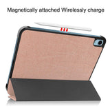 Apple iPad 11" (2025) / iPad 10.9" (2024/2022) Kunstskinn Flip Deksel m Stativ - Rose Gold