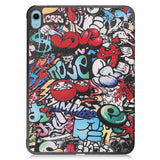 iPad 11" (2025) / iPad 10.9" (2024/2022) Tri-Fold Flip Deksel I Skinn - Graffiti