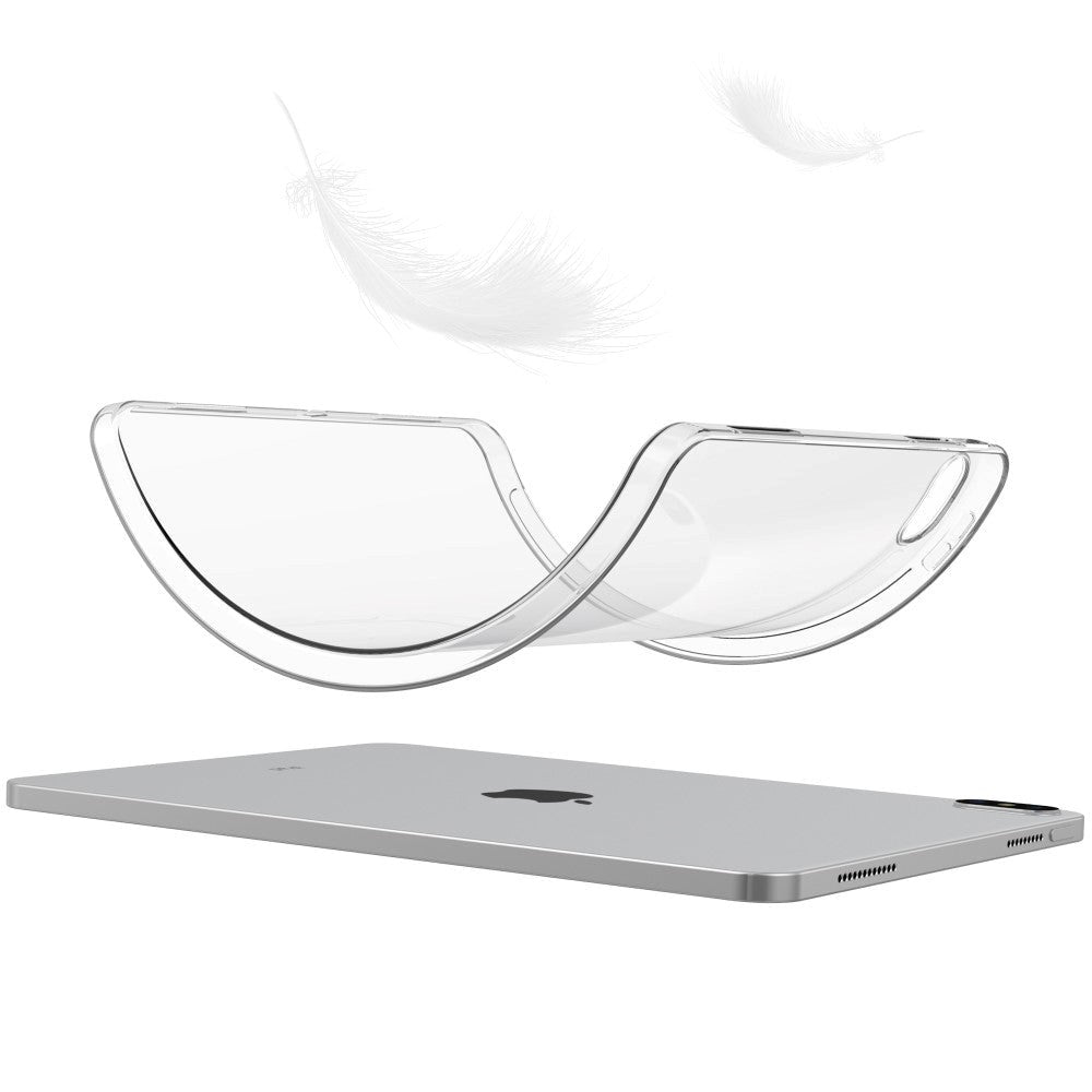 iPad 11" (2025) / iPad 10.9" (2024/2022) Fleksibelt TPU Plastbakdeksel - Gjennomsiktig