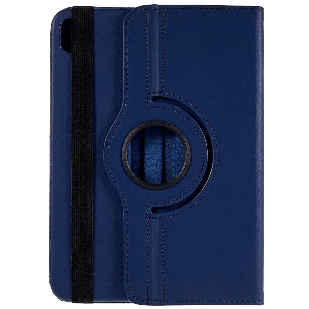 EIDERWOOD iPad 11" (2025) / iPad 10.9" (2024/2022) Klassisk Skinn Deksel m. 360⁰ Stativfunksjon - Blå