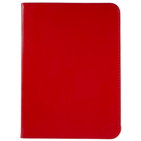 EIDERWOOD iPad 11" (2025) / iPad 10.9" (2024/2022) Klassisk Skinn Deksel m. 360⁰ Stativfunksjon - Rød