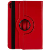 EIDERWOOD iPad 11" (2025) / iPad 10.9" (2024/2022) Klassisk Skinn Deksel m. 360⁰ Stativfunksjon - Rød