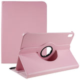 EIDERWOOD iPad 11" (2025) / iPad 10.9" (2024/2022) Klassisk Skinn Deksel m. 360⁰ Stativfunksjon - Rosa