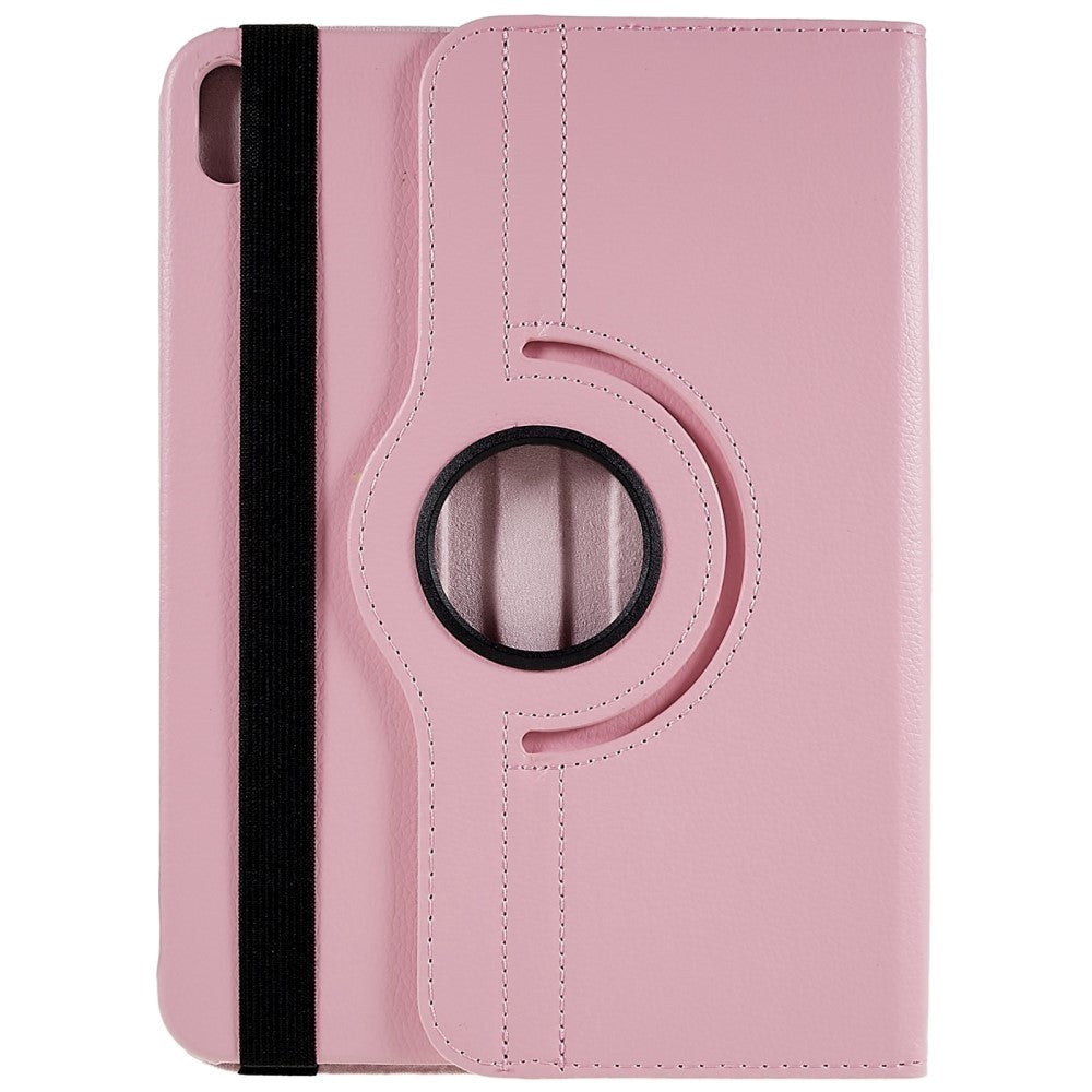 EIDERWOOD iPad 11" (2025) / iPad 10.9" (2024/2022) Klassisk Skinn Deksel m. 360⁰ Stativfunksjon - Rosa