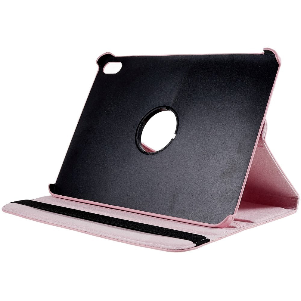 EIDERWOOD iPad 11" (2025) / iPad 10.9" (2024/2022) Klassisk Skinn Deksel m. 360⁰ Stativfunksjon - Rosa
