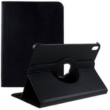 EIDERWOOD iPad 11" (2025) / iPad 10.9" (2024/2022) Klassisk Skinn Deksel m. 360⁰ Stativfunksjon - Svart