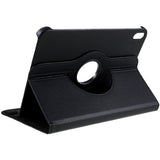 EIDERWOOD iPad 11" (2025) / iPad 10.9" (2024/2022) Klassisk Skinn Deksel m. 360⁰ Stativfunksjon - Svart