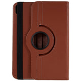 EIDERWOOD iPad 11" (2025) / iPad 10.9" (2024/2022) Klassisk Skinn Deksel m. 360⁰ Stativfunksjon - Brun