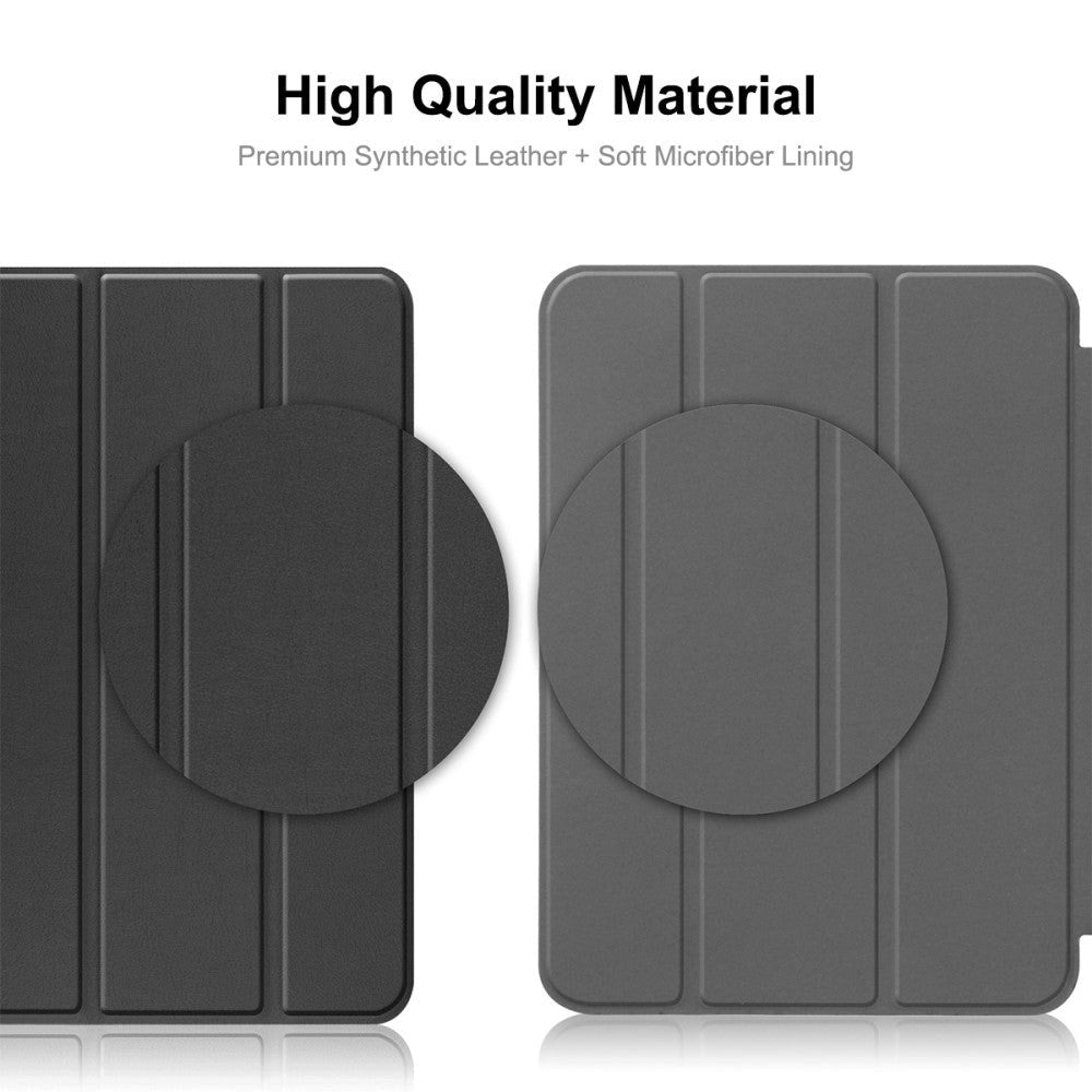 Apple iPad 11" (2025) / iPad 10.9" (2024/2022) ENKAY Kunstskinn Flip Deksel m Stativ - Grønn