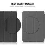 Apple iPad 11" (2025) / iPad 10.9" (2024/2022) ENKAY Kunstskinn Flip Deksel m Stativ - Grønn