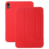 EIDERWOOD iPad 11" (2025) / iPad 10.9" (2024/2022) Magnetisk Tri-Fold Flip Deksel - Rød