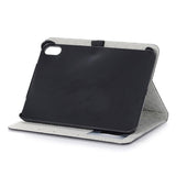 iPad 11" (2025) / iPad 10.9" (2024/2022) Krokodilleskinntekstur Deksel m. Stativfunksjon & Kortholder - Svart