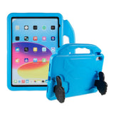 iPad 11" (2025) / iPad 10.9" (2024/2022) Barnedeksel - Thumb Kickstand Bakdeksel - Blå