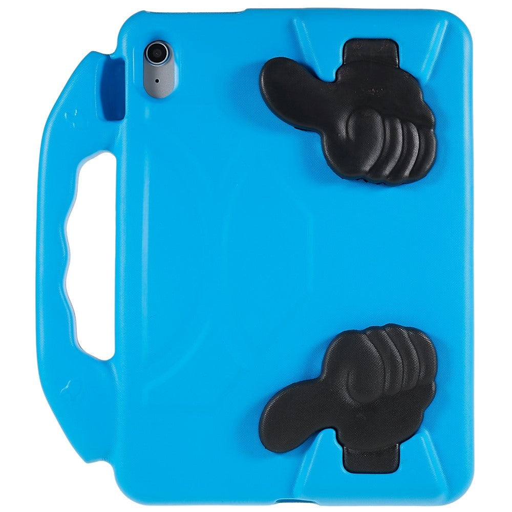 iPad 11" (2025) / iPad 10.9" (2024/2022) Barnedeksel - Thumb Kickstand Bakdeksel - Blå